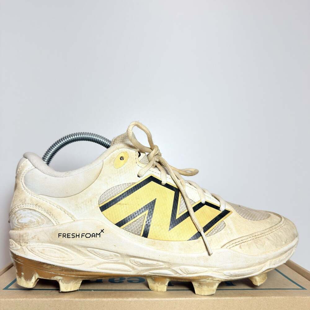 New Balance Men's Fresh Foam X 3000 V7 Molded Baseball Cleats White Size 8.5